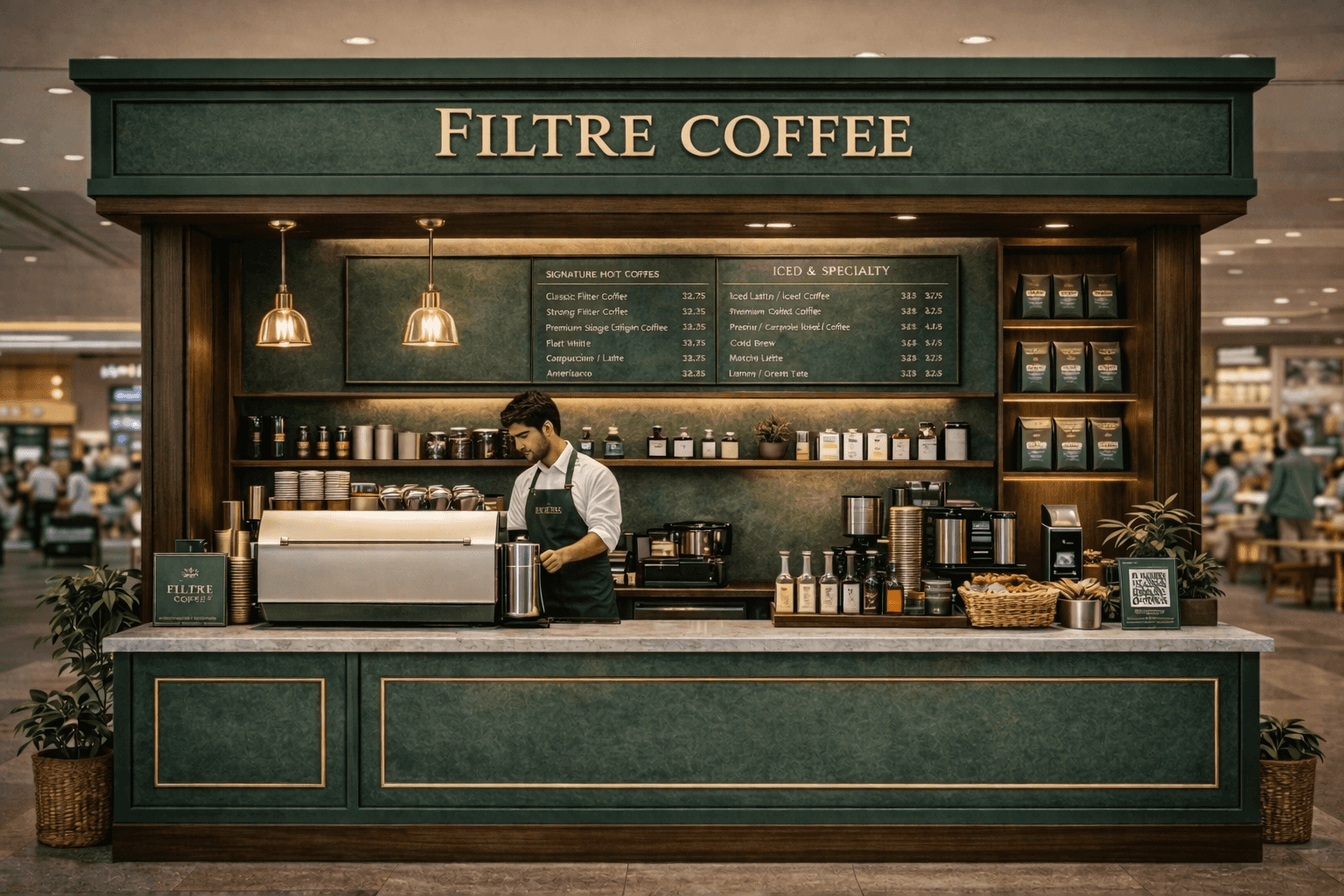 Filtre Coffee Kiosk — Front Elevation