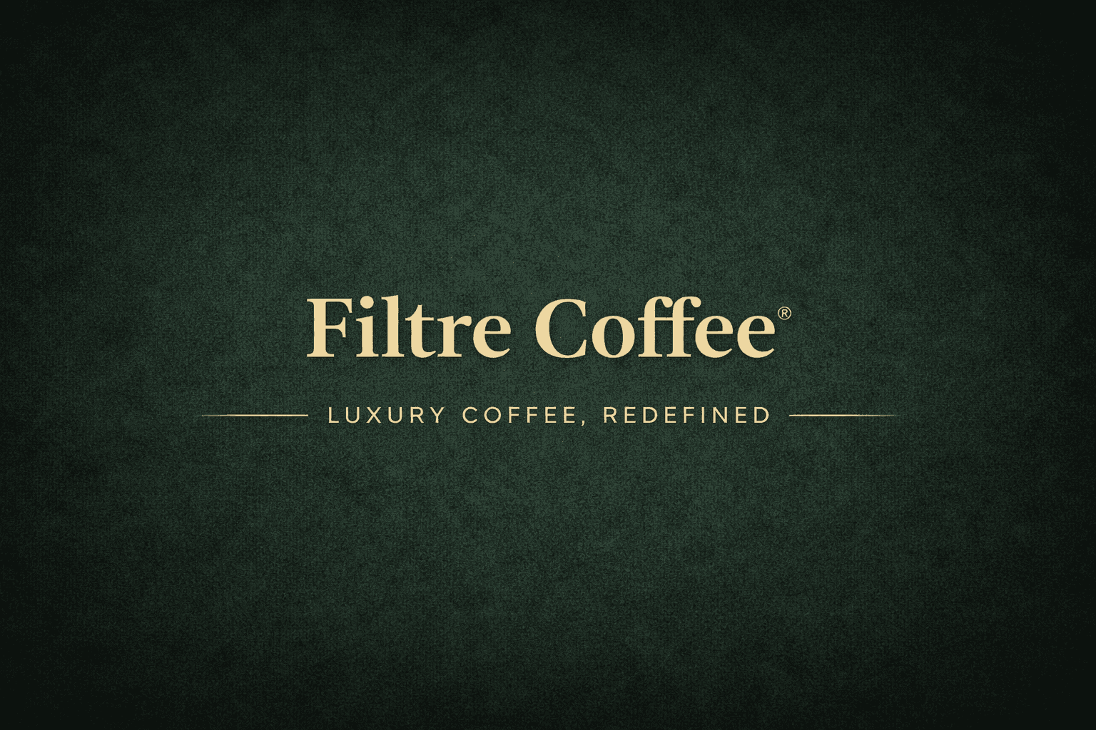 The beginning of Filtre Coffee